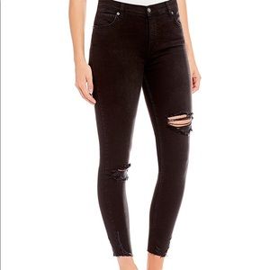 FREE PEOPLE Shark bite skinny jeans